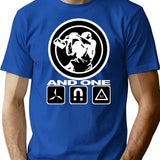 And One Band (Trilogy) Classic Minimalist Graphic T-Shirt - Unisex Streetwear Tee - Blue