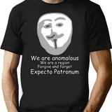 Anomalous - Scuffed Anonymousguy Fawkes Bootleg Graphic T-Shirt - Black