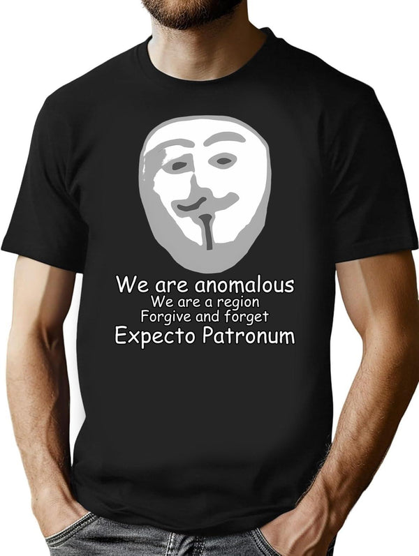 Anomalous - Scuffed Anonymousguy Fawkes Bootleg Graphic T-Shirt - Black