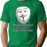 Anomalous - Scuffed Anonymousguy Fawkes Bootleg Graphic T-Shirt - Green