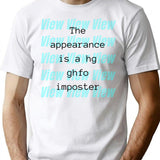 Appearance Is Imposter - Weird Bad Translation Error Bootleg Graphic T-Shirt - White