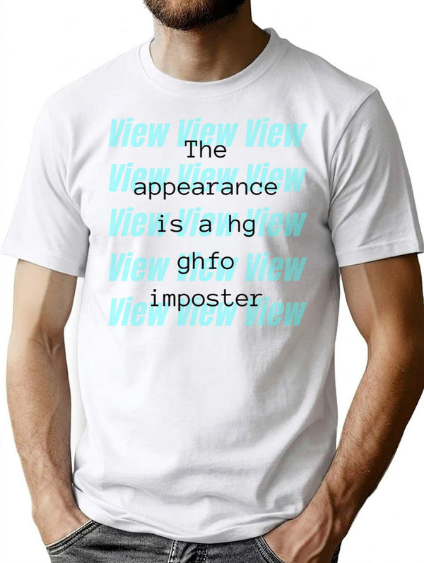 Appearance Is Imposter - Weird Bad Translation Error Bootleg Graphic T-Shirt - White