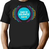 April 23Rd National Day Of Silence Graphic Glsen Minimalist Graphic T-Shirt - Unisex Streetwear Tee - Black