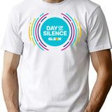 April 23Rd National Day Of Silence Graphic Glsen Minimalist Graphic T-Shirt - Unisex Streetwear Tee - White