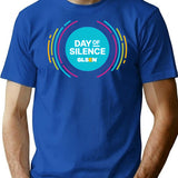 April 23Rd National Day Of Silence Graphic Glsen Minimalist Graphic T-Shirt - Unisex Streetwear Tee - Blue