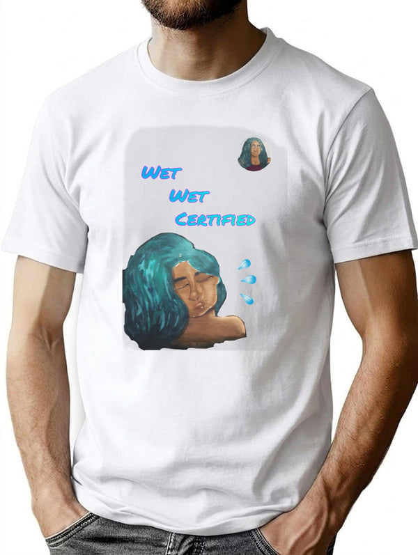 Aqua Bootleg Rap Tee Bootleg Graphic T-Shirt - White