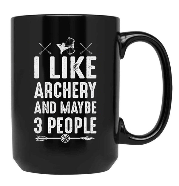 Archery Gift Black Coffee Mug, Gift Coffee Mug - Black