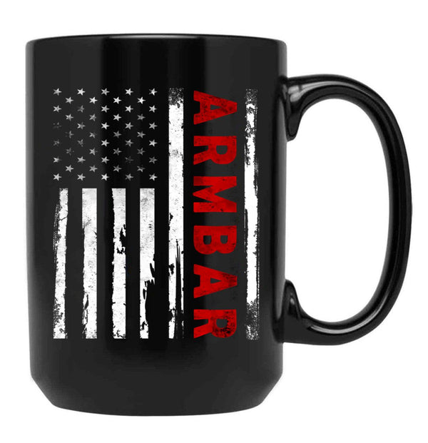Armbar Black Coffee Mug, Gift Coffee Mug - Black