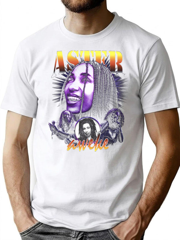 Aster Aweke Bootleg Graphic T-Shirt - White