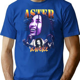Aster Aweke Bootleg Graphic T-Shirt - Blue
