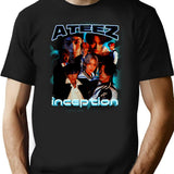 Ateez - Inception - 90S Vintage Bootleg Graphic T-Shirt - Black