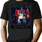 Autism Prime Bootleg Graphic T-Shirt - Black