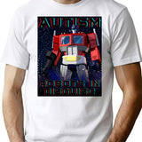 Autism Prime Bootleg Graphic T-Shirt - White