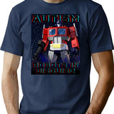 Autism Prime Bootleg Graphic T-Shirt - Navy