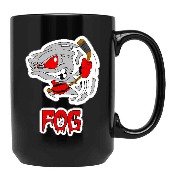Bakersfield Fog Hockey Black Coffee Mug, Gift Coffee Mug - Black