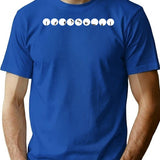 Ball Man Minimalist Graphic T-Shirt - Unisex Streetwear Tee - Blue