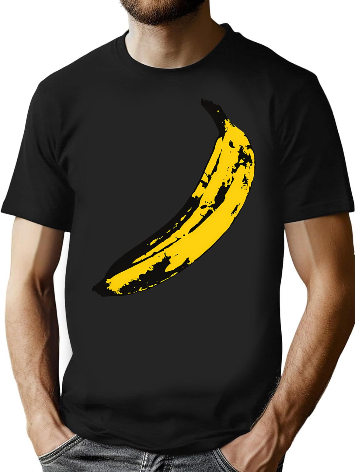 Banana Minimalist Graphic T-Shirt - Unisex Streetwear Tee - Black