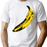 Banana Minimalist Graphic T-Shirt - Unisex Streetwear Tee - White