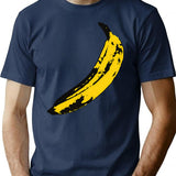 Banana Minimalist Graphic T-Shirt - Unisex Streetwear Tee - Navy
