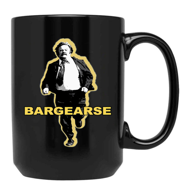 Bargearse Shirt Sticker Mas Perfect Black Coffee Mug, Gift Coffee Mug - Black