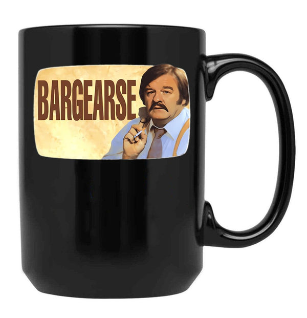 Bargearse Black Coffee Mug, Gift Coffee Mug - Black