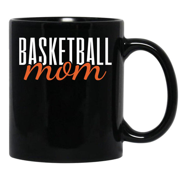 Basketball Mom (3) Black Coffee Mug, Gift Coffee Mug - Black