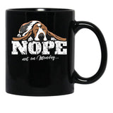 Basset Hound Gift Idea Black Coffee Mug, Gift Coffee Mug - Black