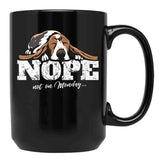 Basset Hound Gift Idea Black Coffee Mug, Gift Coffee Mug - Black