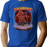 Bearish Divergence Bootleg Design Bootleg Graphic T-Shirt - Blue