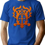 Belmont Family Crest Premium Heavyweight Cotton T-Shirt - Blue