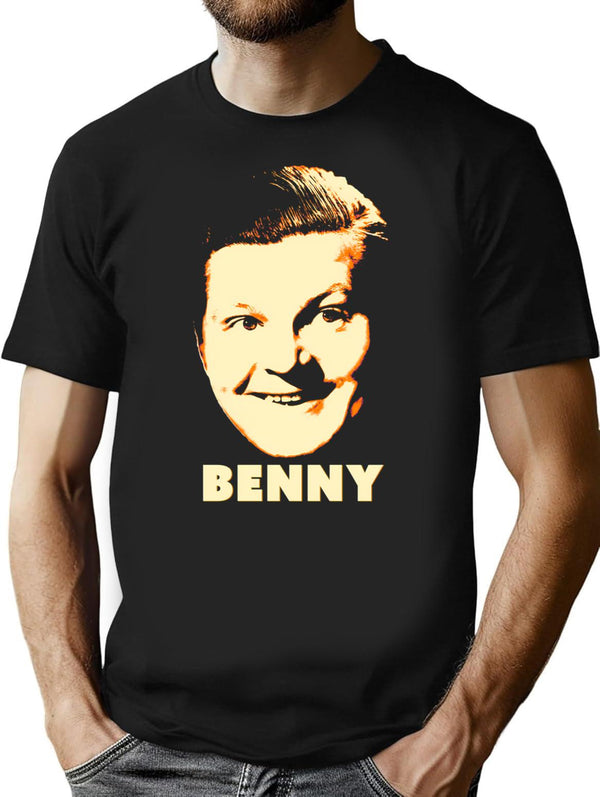 Benny Minimalist Graphic T-Shirt - Unisex Streetwear Tee - Black