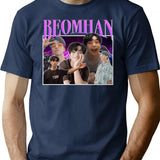 Beomhan Bootleg Design Bootleg Graphic T-Shirt - Navy