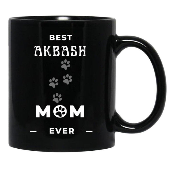 Best Akbash Mom Ever Black Coffee Mug, Gift Coffee Mug - Black