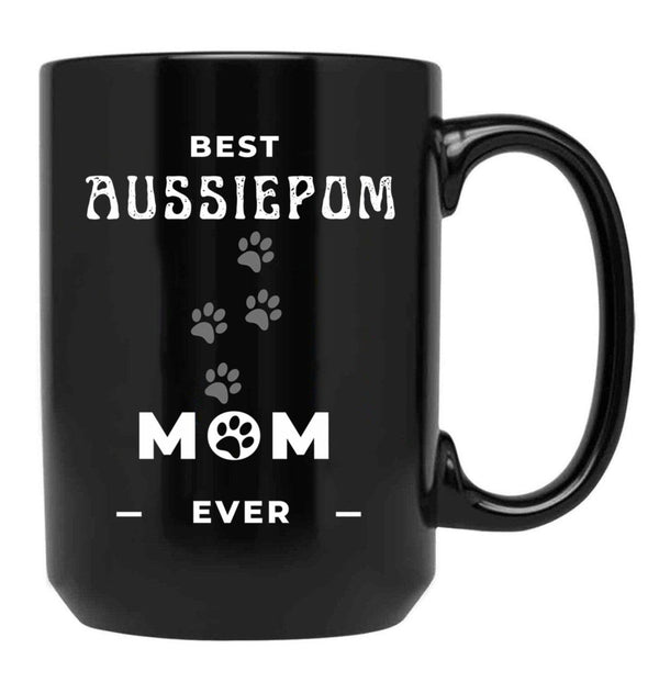 Best Aussiepom Mom Ever Black Coffee Mug, Gift Coffee Mug - Black