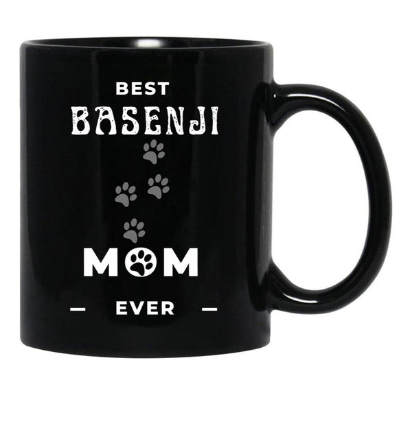 Best Basenji Mom Ever Black Coffee Mug, Gift Coffee Mug - Black