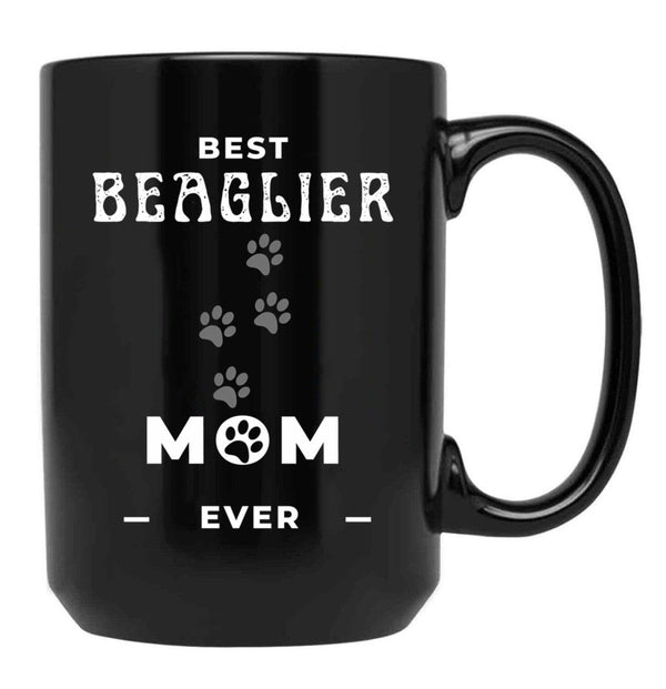 Best Beaglier Mom Ever Black Coffee Mug, Gift Coffee Mug - Black