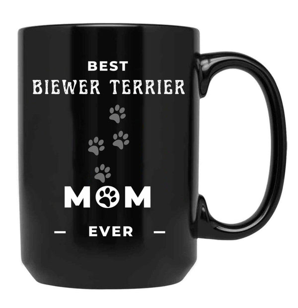 Best Biewer Terrier Mom Ever Black Coffee Mug, Gift Coffee Mug - Black