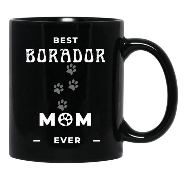 Best Borador Mom Ever Black Coffee Mug, Gift Coffee Mug - Black