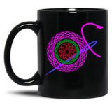 Best Knitting Mom Ever-Funny Black Coffee Mug, Gift Coffee Mug