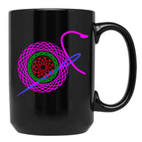 Best Knitting Mom Ever-Funny Black Coffee Mug, Gift Coffee Mug - Black