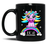 Best Mom Mom Unicorn Gift Black Coffee Mug, Gift Coffee Mug