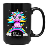 Best Mom Mom Unicorn Gift Black Coffee Mug, Gift Coffee Mug - Black