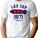 Best Of Led Zep N.Y.C Minimalist Graphic T-Shirt - Unisex Streetwear Tee - White