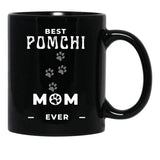 Best Pomchi Mom Ever Black Coffee Mug, Gift Coffee Mug - Black