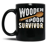 Best Wooden Spoon Survivor Ever Black Coffee Mug, Gift Coffee Mug