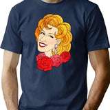 Bette Bootleg Graphic T-Shirt - Navy