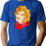 Bette Bootleg Graphic T-Shirt - Blue
