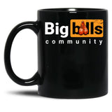 Big Balls Community Funny Inaproppriate Badass Dad Black Coffee Mug, Gift Coffee Mug