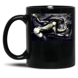 Biomechanical Tattoos Black Coffee Mug, Gift Coffee Mug