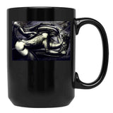 Biomechanical Tattoos Black Coffee Mug, Gift Coffee Mug - Black